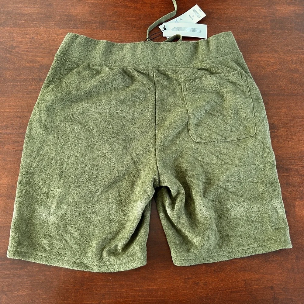 UGG Men's Dominick Brushed Terry Lounge Shorts Burnt Olive, Size S, New with Tag